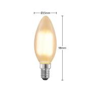 LED lamp E14 4W 2.700K kaars dimbaar mat 2 per set