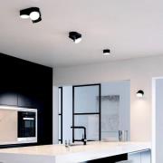 LED plafondspot Stanos, CCT, 1-lamp, zwart