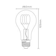 LED lamp E27 A60 4W 2.200K amber dag/nacht sensor