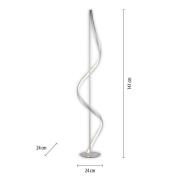 Paul Neuhaus Q-Swing LED vloerlamp, staal
