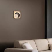 LED wandlamp Lugo, goud-zwart switch dim