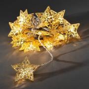 16-lichts LED-lichtketting met gouden sterren