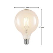 LED filament E27 6W 2.700K G125 bol helder per 2