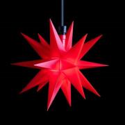 LED ster, buiten, 18-punten Ø 12 cm batterij, rood