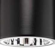 Plafondspot downlight Round in zwart, Ø 13,3 cm