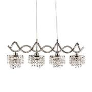 Hanglamp Kalea 4-lamps met glasbehang