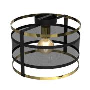 Plafondlamp Lavinia, gouden ringen, 1-lamp