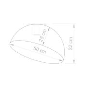 Plafondlamp Sfera, Ø 50 cm, wit/goud