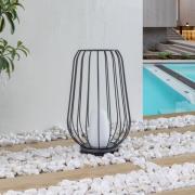 Lucande terraslamp Chandan, 52,7 cm, zwart, aluminium