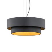 Hanglamp Fredik, Ø 60 cm, zwart/goud
