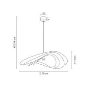 MARKET SET Selenitis hanglamp, Ø 78 cm