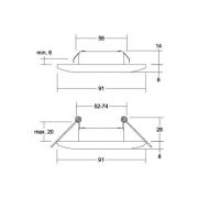 BRUMBERG Adapt LED inbouwdownlight, nikkel mat