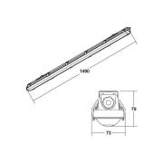 BRUMBERG Humid One badlamp noodverlichting 149cm