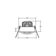 BRUMBERG BB18 dim2wam RC aansluitbox structuurwit