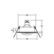 BRUMBERG Breena-R inbouw GX5.3 rond mat nikkel