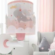 Dalber Whale Dreams wandlamp, pink