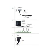 Paulmann Plug & Shine inbouwlamp 2W set van 3