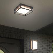 LED buiten plafondlamp Witham IP54, CCT, antraciet