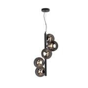 Hanglamp Neptun verticaal 5-lamps zwart