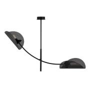 Gladio plafondlamp, zwart, 2-lamps