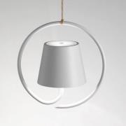 Zafferano Poldina hanglamp met oplaadbare batterij, wit