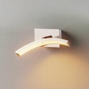 Boogvormige LED wandlamp Largo m. aluminium finish