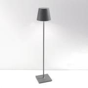 Zafferano Poldina XXL accu-vloerlamp IP54 grijs