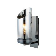 Wandlamp Padrela, zwart-chroom, 1-lamp