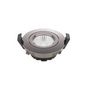 LED plafondinbouwspot Diled, Ø 8,5cm, 6 W, Dime, chroom