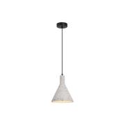 Dot hanglamp, beton, wit