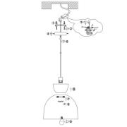 Skandina 3683ZW hanglamp, zwart, metaal, Ø 36,5 cm