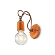 C665 wandlamp in vintage stijl, oranje