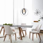 Hanglamp Vaveyla 446-S met drie zwarte ringen