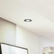 Arcchio LED downlight Eliar rond zwart CCT draaibaar