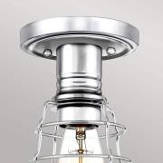 Mixon plafondlamp met metalen kooi, gepolijst chroom