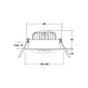 BRUMBERG LED spot BB38 aan/uit aansluitdoos structuur zwart