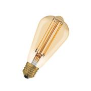 OSRAM LED Vintage 1906 Edison, goud, E27, 5,8 W, 822, dimbaar.