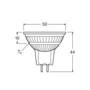 OSRAM LED reflectorlamp, GU5.3, 2,6 W, 12 V, 2700 K, 120°