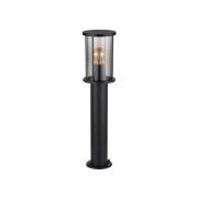 Sokkellamp Gracey, hoogte 60 cm, zwart, roestvrij staal, IP54
