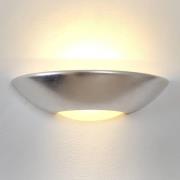 Eenvoudige wandlamp Matteo zilver