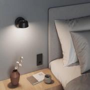 LED wandlamp Motus Wall, dim to warm, zwart