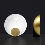 Oluce Siro LED tafellamp dimbaar Ø 34 cm goud
