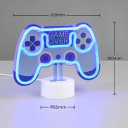 Control LED tafellamp, blauw, breedte 22,8 cm, kunststof