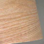 Vloerlamp Totem LS van metaal, echt hout gefineerd