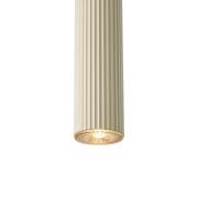 Hanglamp Vico, metalen kap, 1-lamp, beige