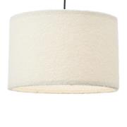 Teddy hanglamp, Ø 35 cm, wit, stof