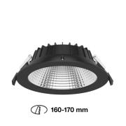 SLC Shift LED inbouwspot Ø 19cm CCT, zwart