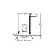 BRUMBERG inbouwspot Tirrel-R, GU10 fitting, mat titanium