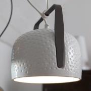 Karman Bag - witte hanglamp Ø 32 cm gestructureerd