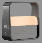 PURE LED tafellamp Pure Go, grijs, aluminium